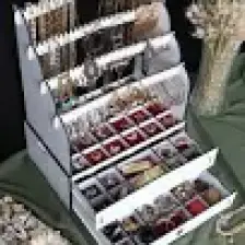 Design Otto Diamond Large Organizer Kozmetik Makyaj Kolye Küpe Yüzük Takı Kutusu Düzenleyici