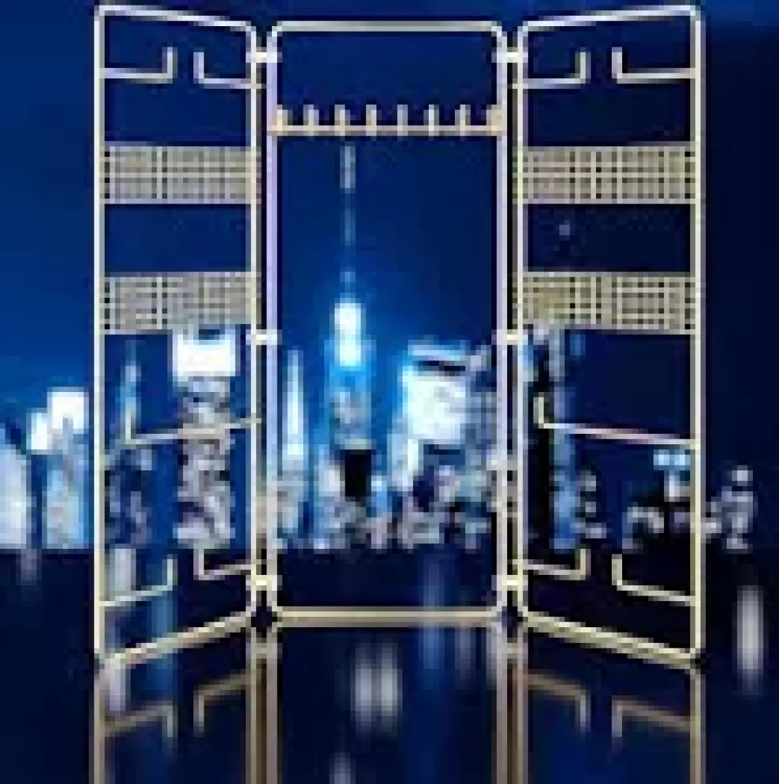 Tekno-tel Takı Aksesuar Standı Dekoratif Organizer Gold EG210