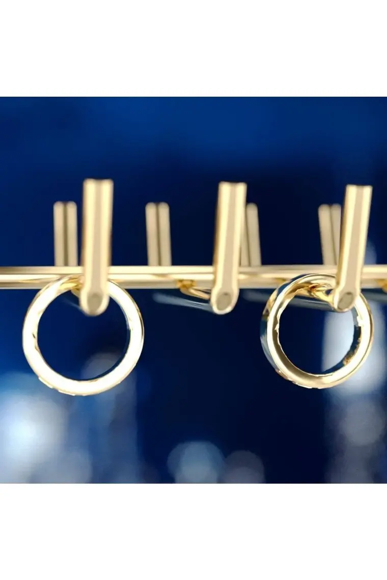 Tekno-tel Takı Aksesuar Standı Dekoratif Organizer Gold EG210