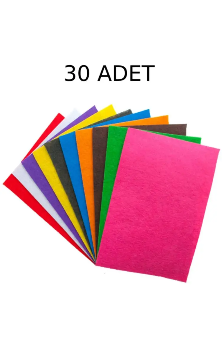 Nistabolje 20 Adet A4 Keçe Karışık Renk 20X30 cm.