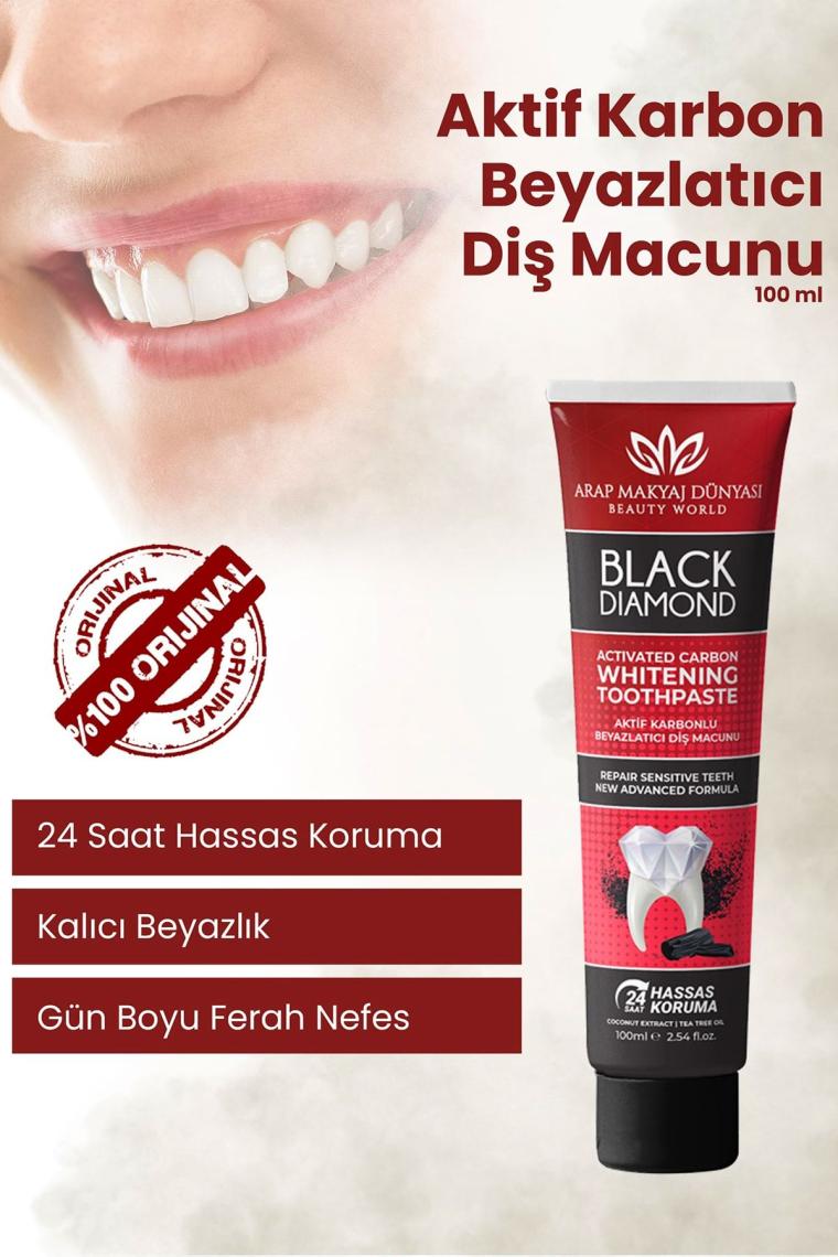 Black Dıamond Aktif Karbon Beyazlatıcı Diş Macunu (100 ML)