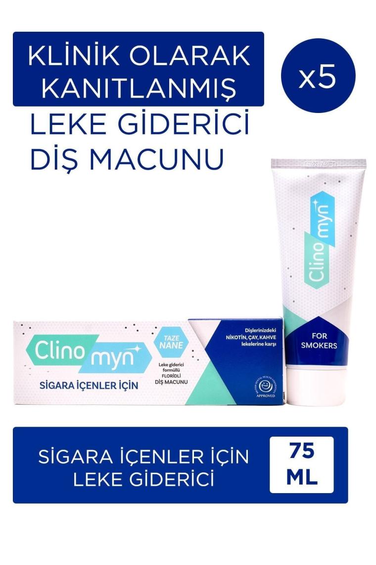 Sigara Içenler Için Smokers Diş Beyazlatan Leke Giderici Diş Macunu 75 ml X 5 Adet