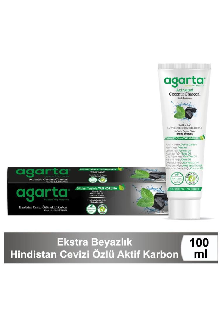 Doğal Hindistan Cevizi Özlü Aktif Karbonlu Florürsüz Diş Macunu 100 Ml/130 gr