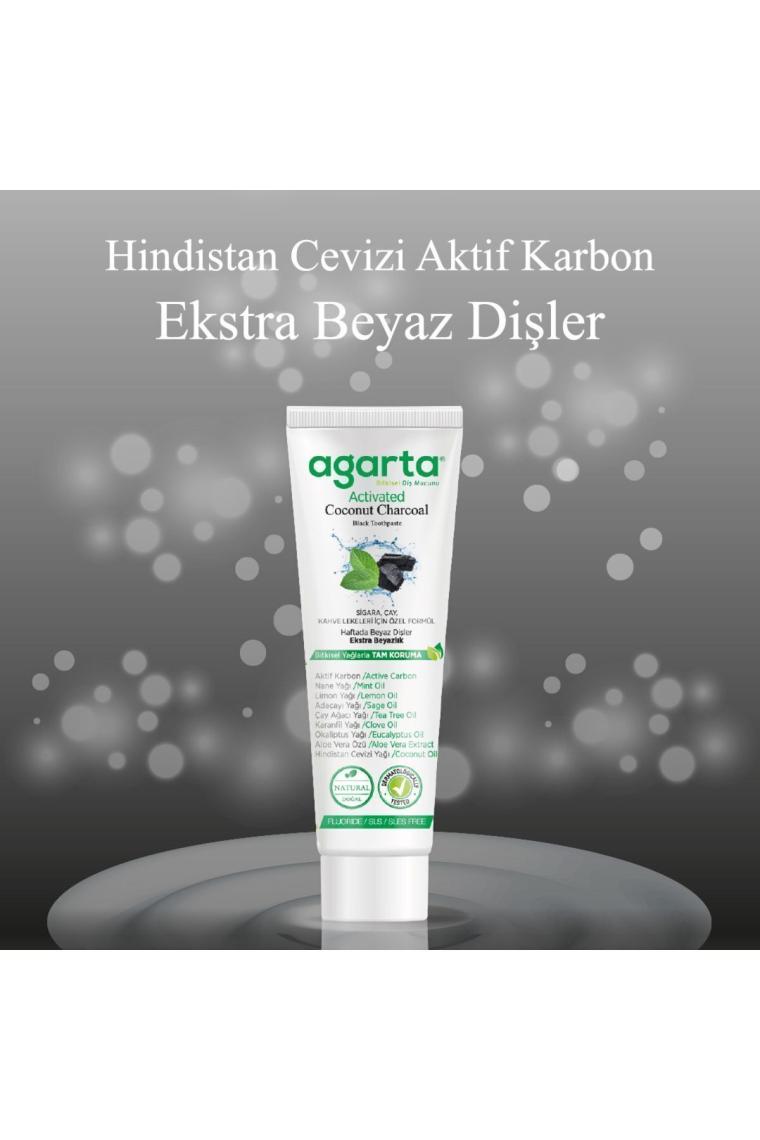 Doğal Hindistan Cevizi Özlü Aktif Karbonlu Florürsüz Diş Macunu 100 Ml/130 gr