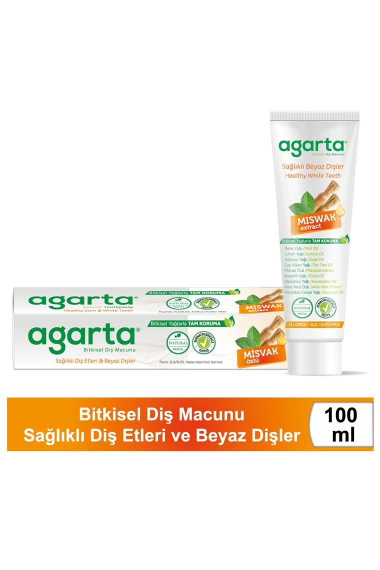 Doğal Misvak Özlü Florürsüz Beyazlatıcı Diş Macunu 100 Ml/130 gr