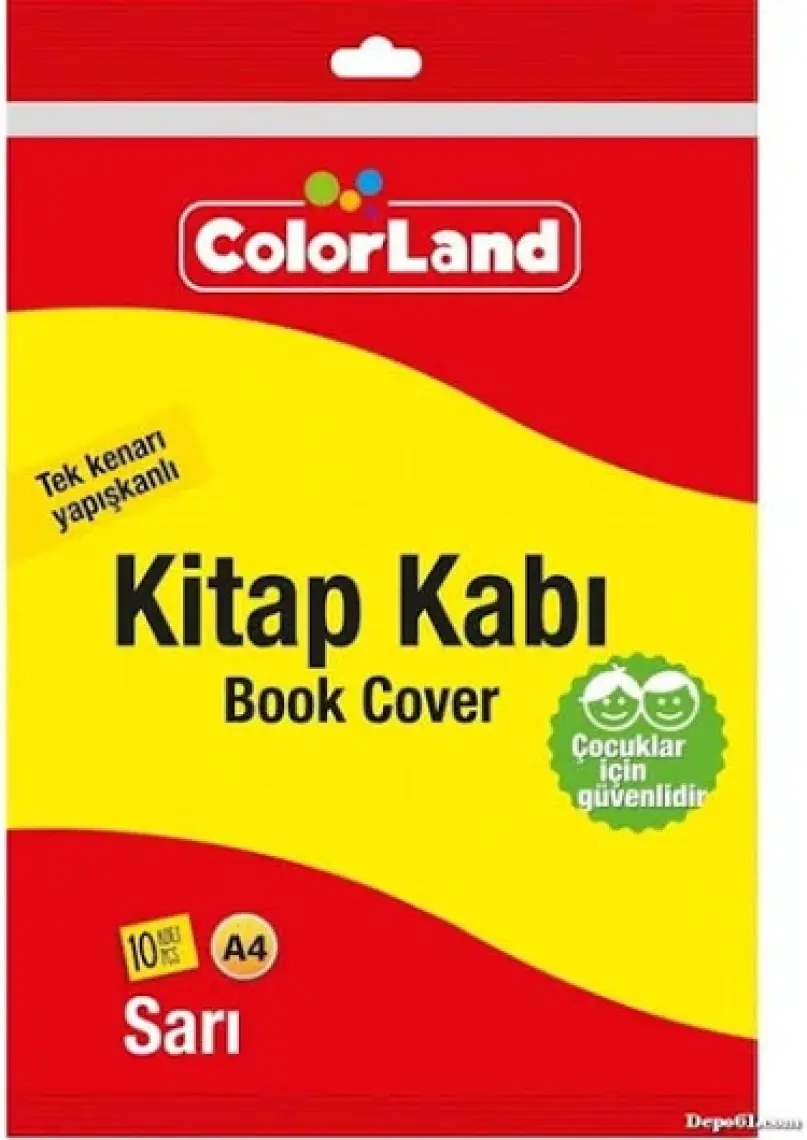 Noki Hazır Kaplık Kitap Kabı Yapışkanlı 10 Lu Sarı 60173-10 (1 Paket 10 Adet)