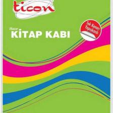 Ticon Hazır Kitap Kabı Tek Kenar Yapışkan Yeşil 10 Lu (1 Paket 10 Adet)