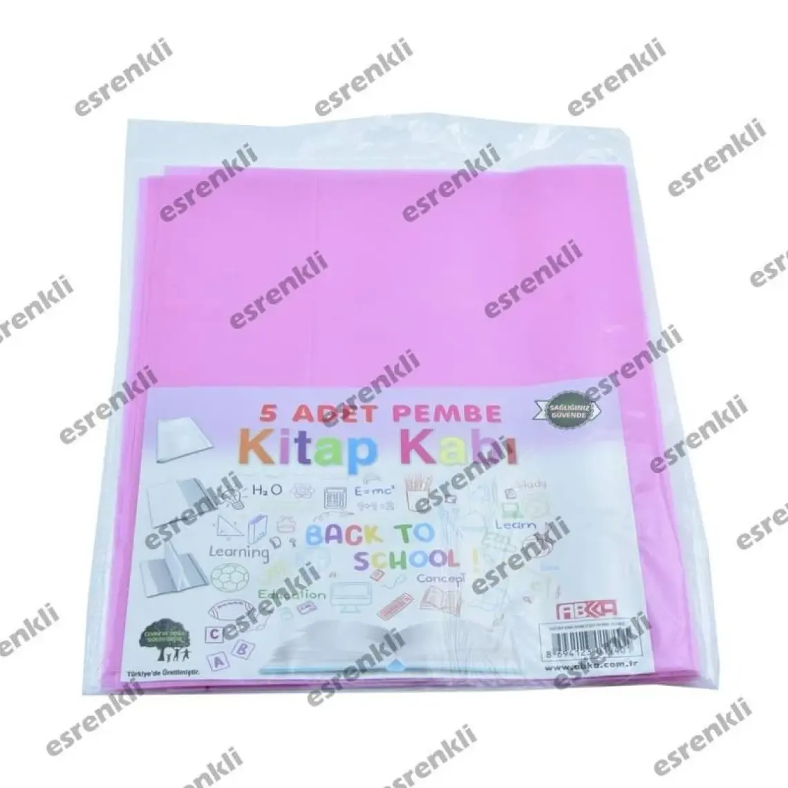 Abka Hazır Kitap Kabı Pembe - 5 Li