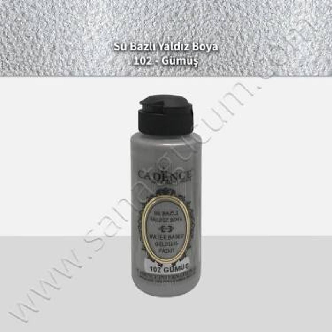 Cadence Su Bazlı Yaldız 120 ml 102 Gümüş