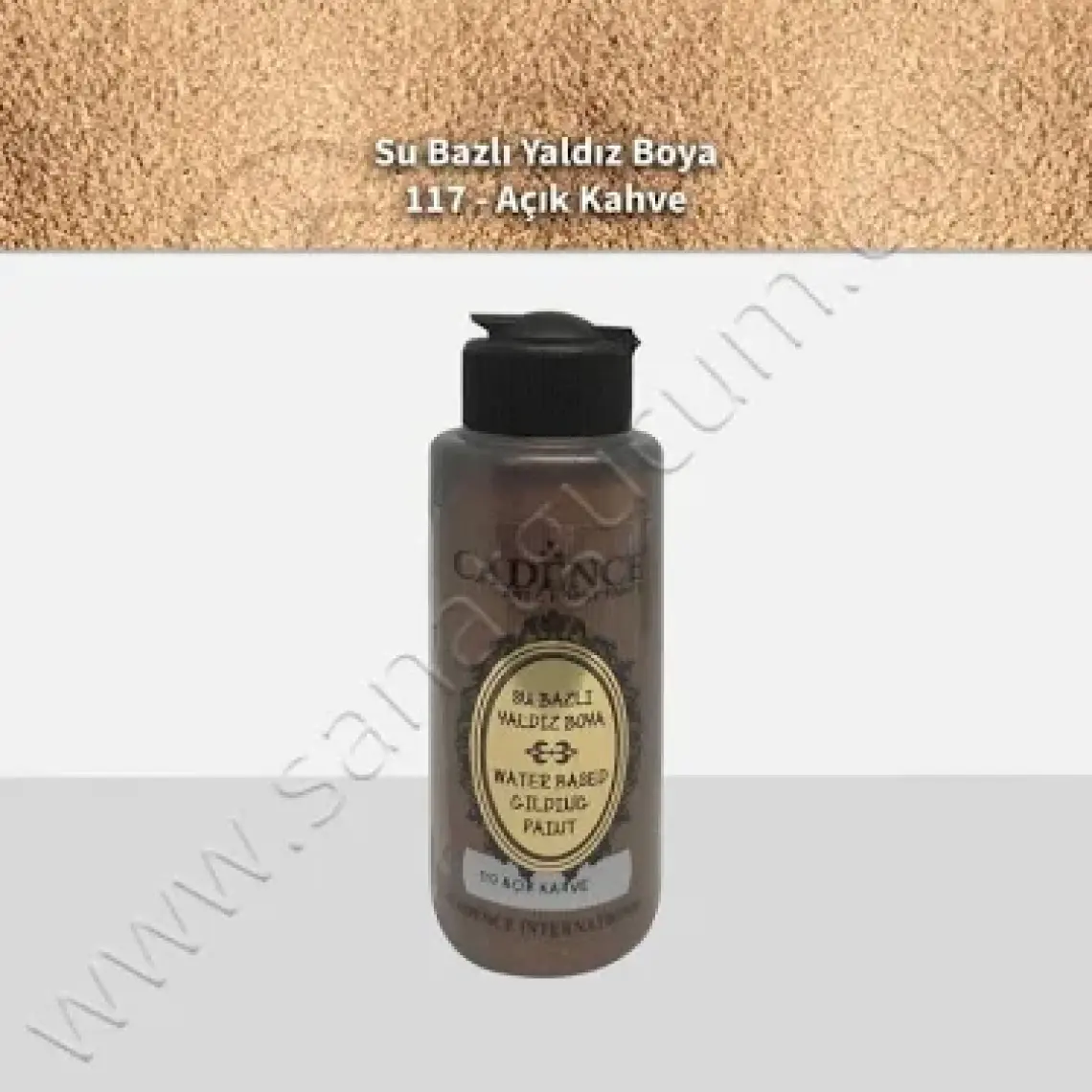 Cadence Su Bazlı Yaldız 120 ml 117 Açık Kahve