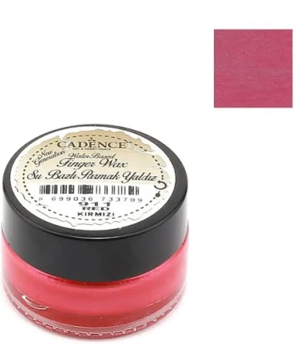 Cadence Parmak Yaldız Boya 20 Ml - Kırmızı 911
