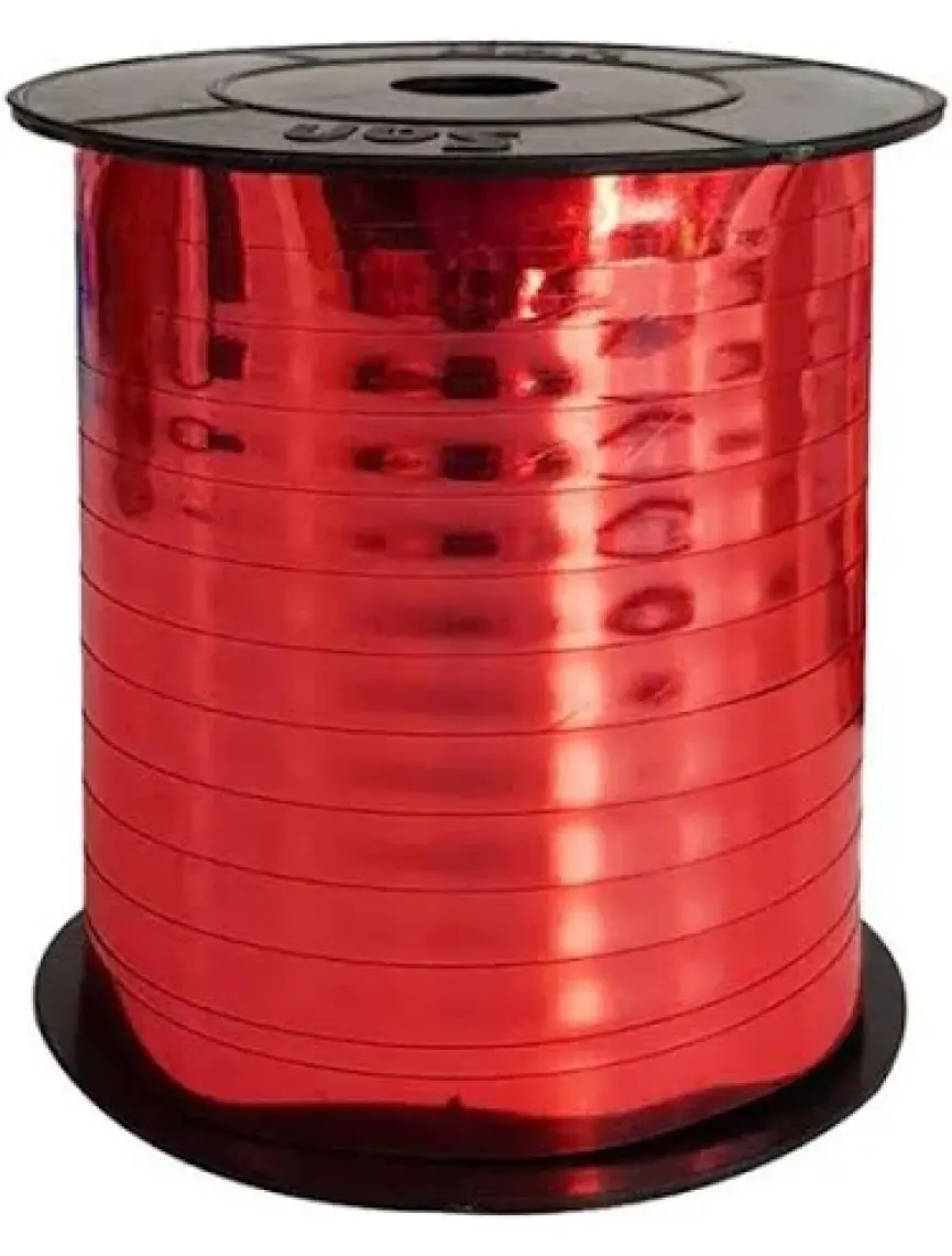 Nedi Rabant 8 Mm X 200 Mt San Metalik Kırmızı Rafya