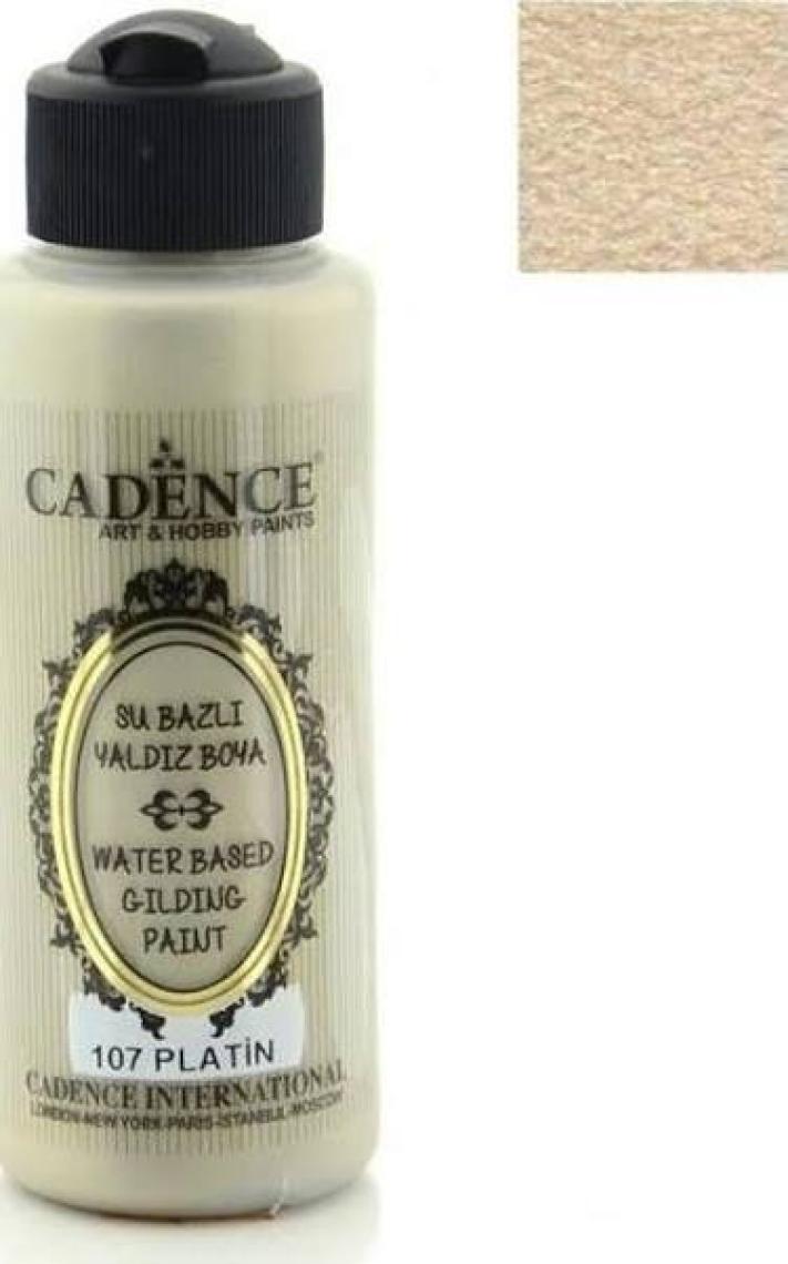 Cadence Su Bazlı Yaldız 120 ml 107 Platin