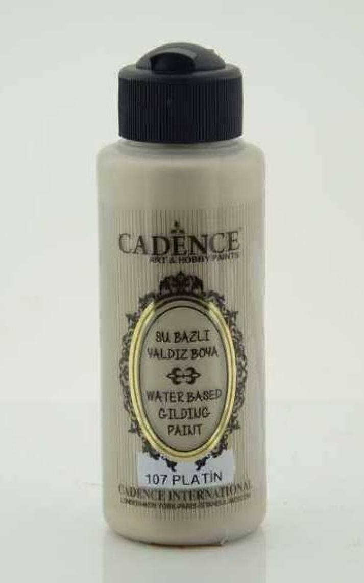 Cadence Su Bazlı Yaldız 120 ml 107 Platin