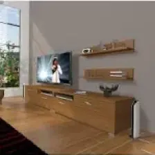 Decoraktiv Eko 220R Mdf Tv Ünitesi Tv Sehpası Beyaz Ceviz