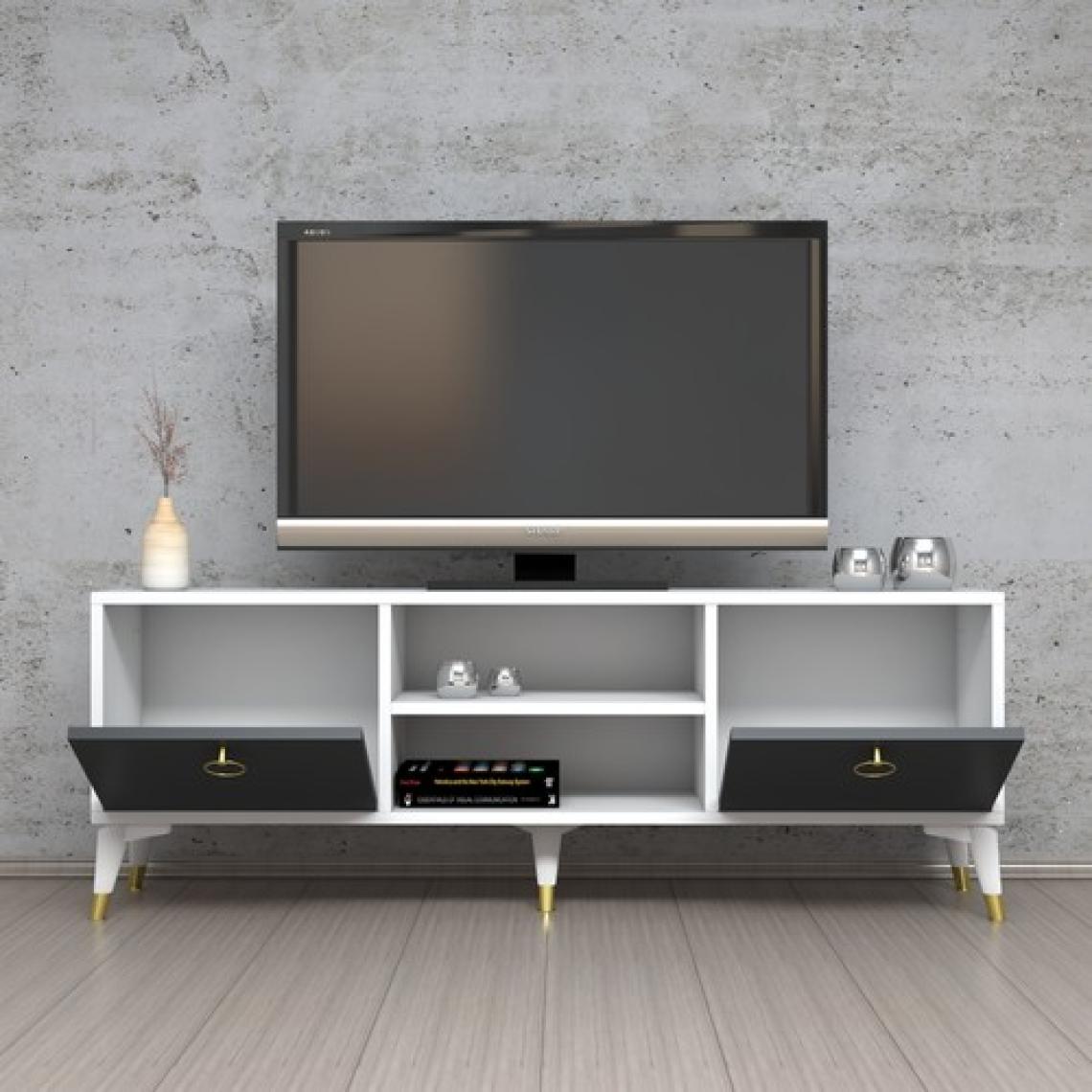 Ferniso Mobilya 138 cm Tv Ünitesi Beyaz-Antrasit