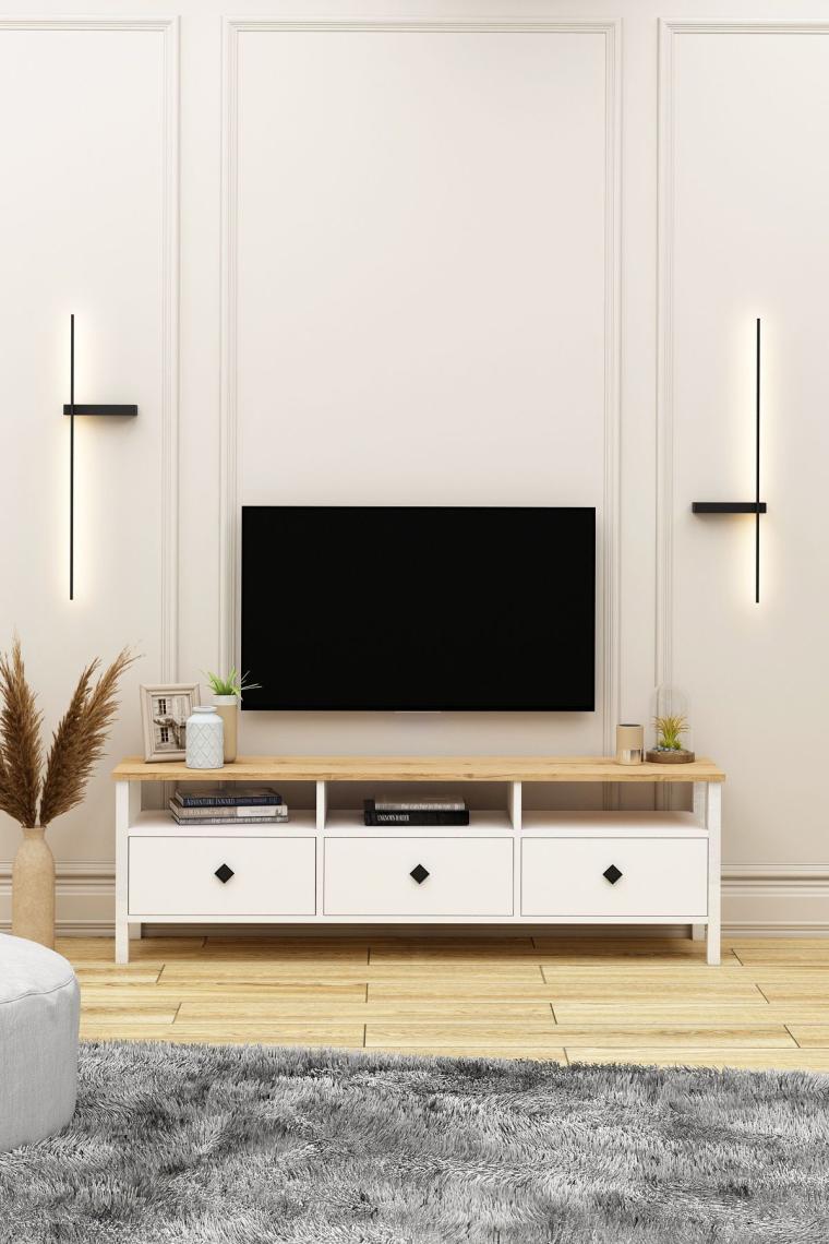 Avm Park Remy Tv Ünitesi 150 cm Sepet-Beyaz Alt Modül