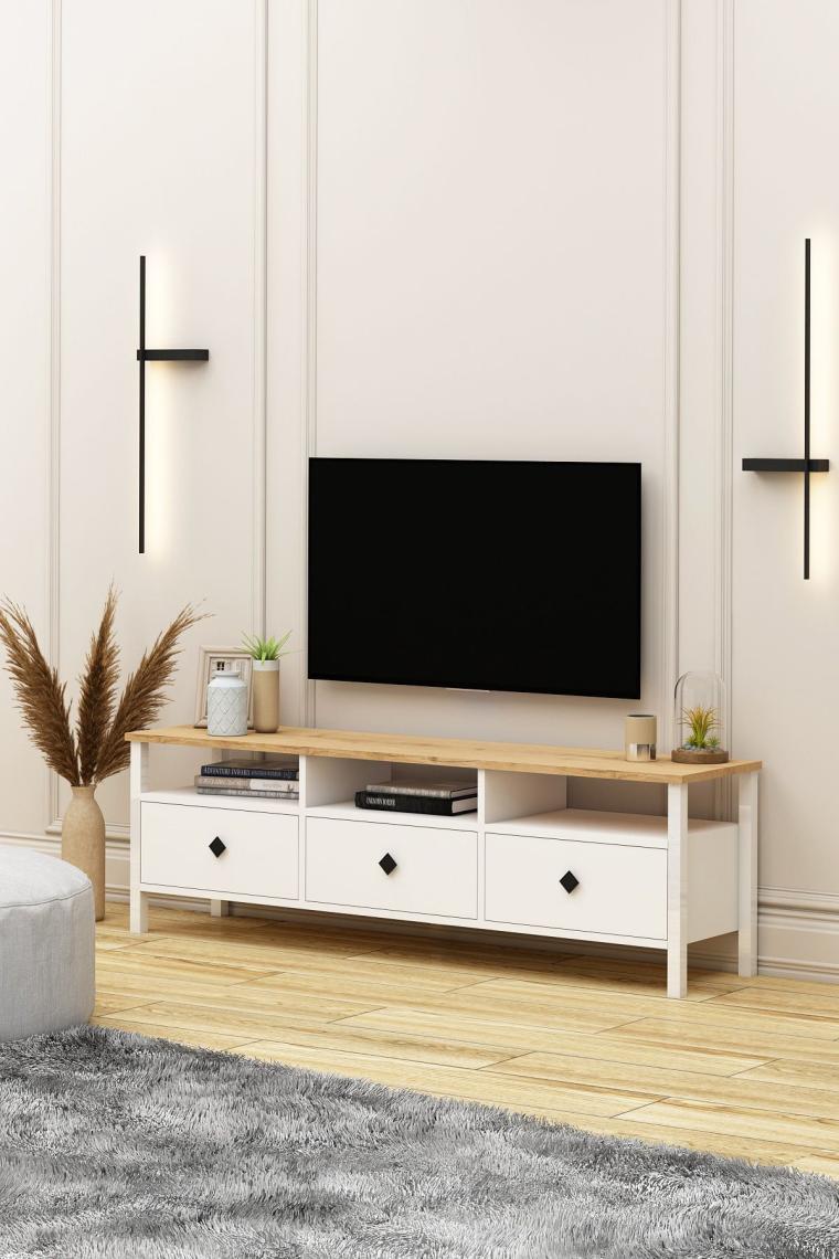 Avm Park Remy Tv Ünitesi 150 cm Sepet-Beyaz Alt Modül