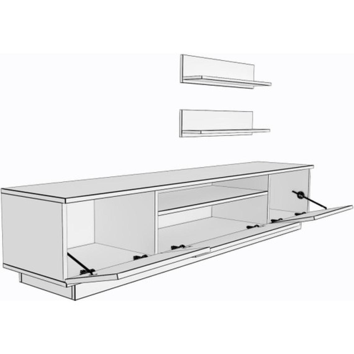Decoraktiv Trendstyle 4s Mdf Tv Ünitesi Tv Sehpası Ceviz Antrasit