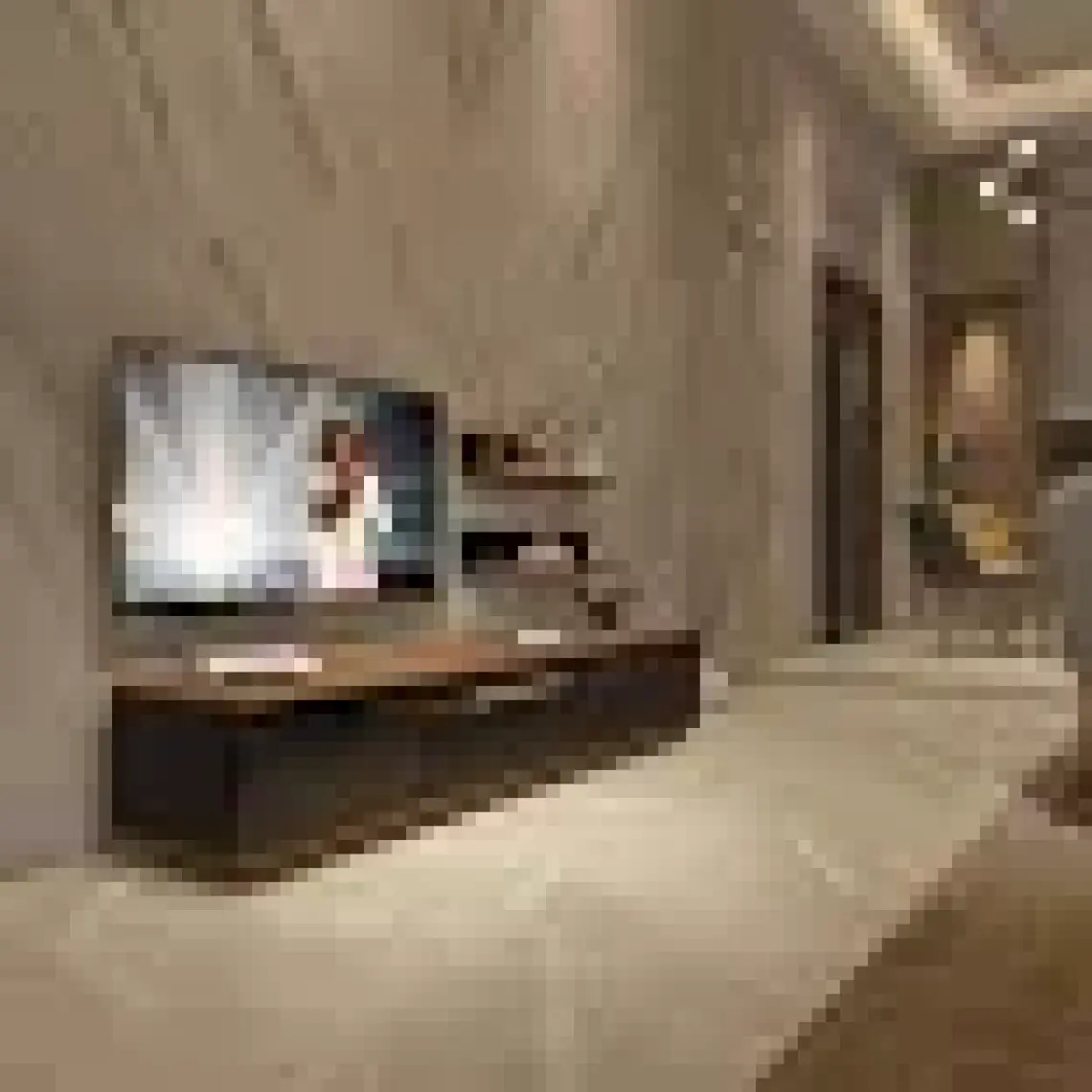 Decoraktiv Trendstyle 4s Mdf Tv Ünitesi Tv Sehpası Ceviz Siyah