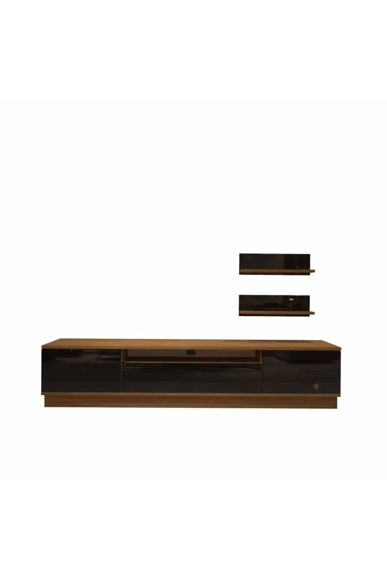 Decoraktiv Trendstyle 4s Mdf Tv Ünitesi Tv Sehpası Ceviz Siyah