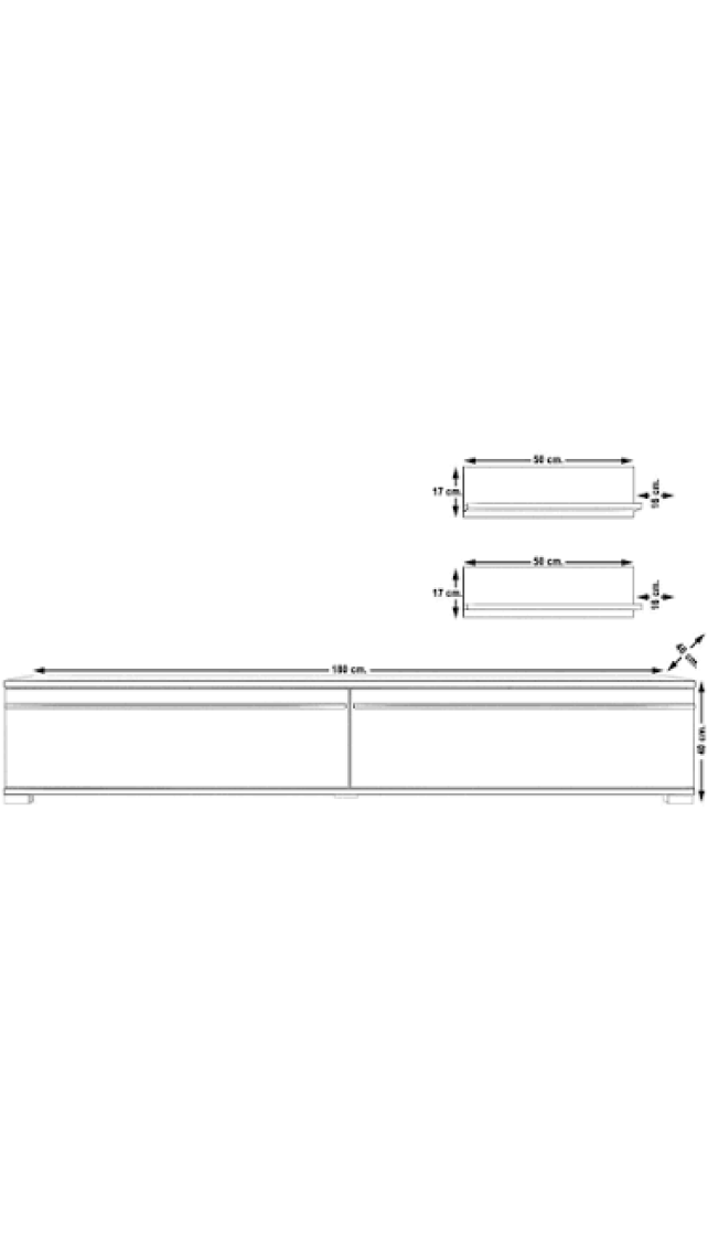 Decoraktiv Eko 4 Mdf Std Tv Ünitesi Tv Sehpası Beyaz Ceviz