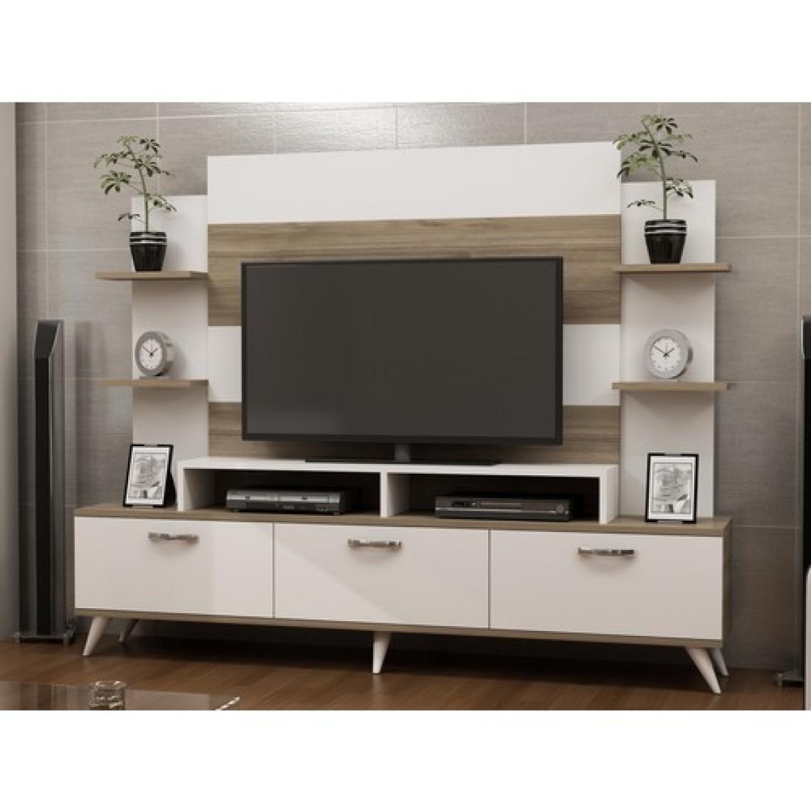 Decorotika Diana Tv Ünitesi Beyaz Ceviz