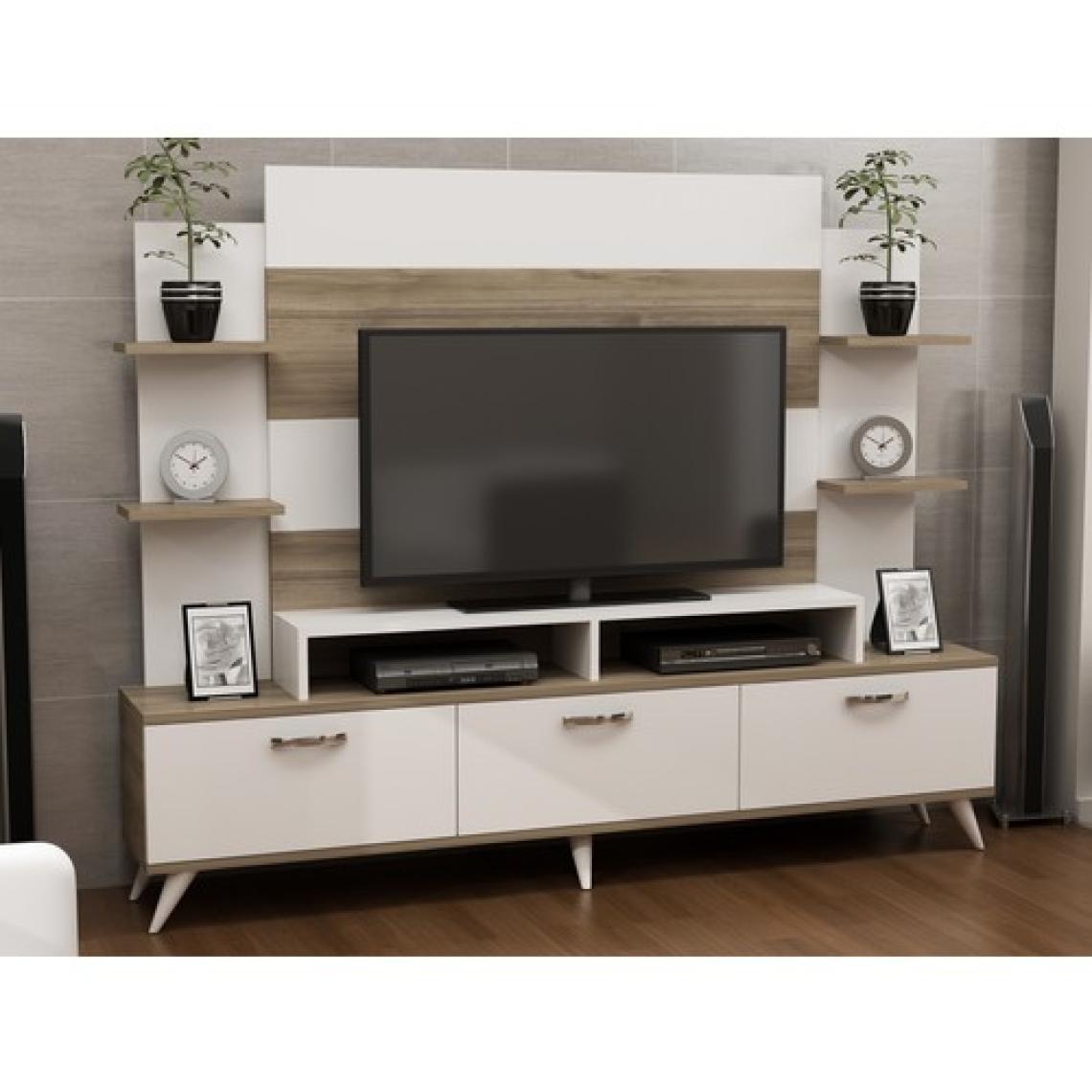 Decorotika Diana Tv Ünitesi Beyaz Ceviz