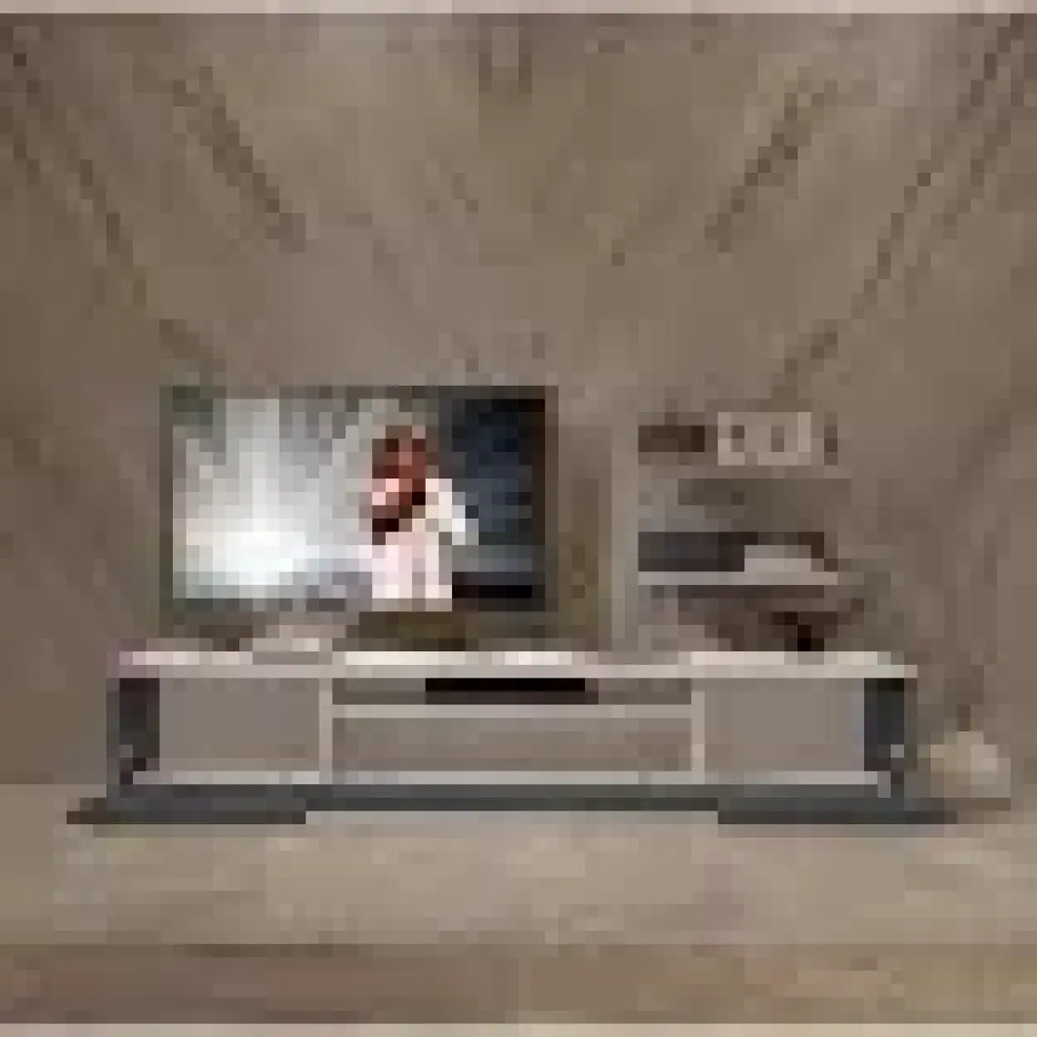 Decoraktiv Trendstyle 4s Mdf Tv Ünitesi Tv Sehpası Beyaz Antrasit