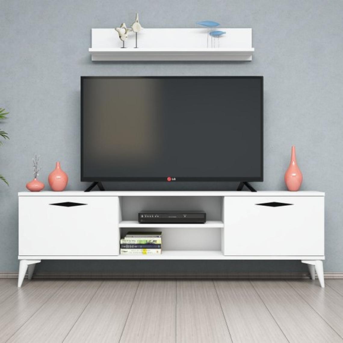 Ferniso Mobilya 160 cm Tv Ünitesi ( Raflı) Full Beyaz