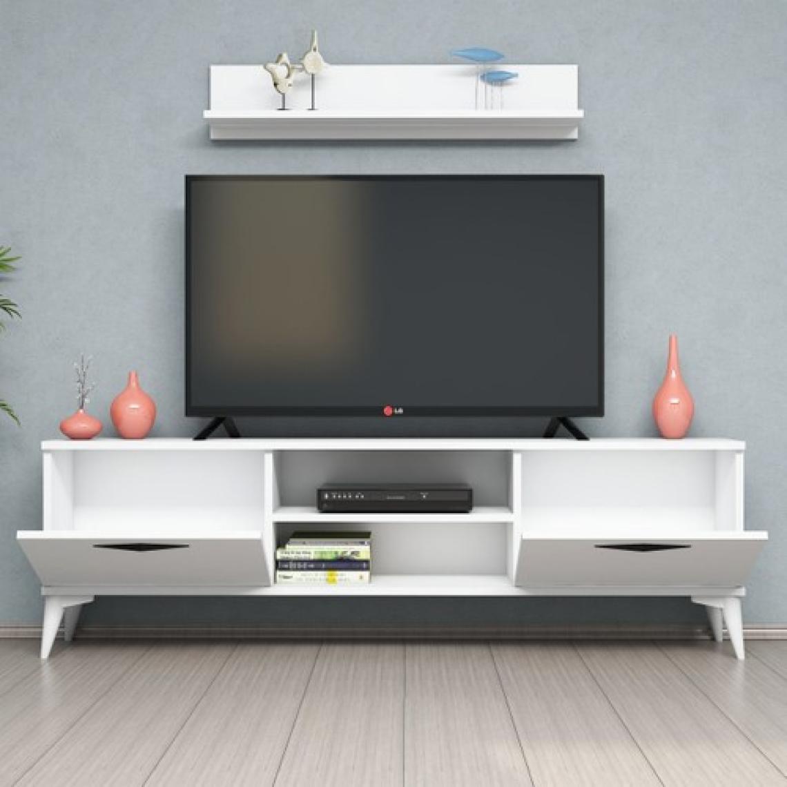Ferniso Mobilya 160 cm Tv Ünitesi ( Raflı) Full Beyaz