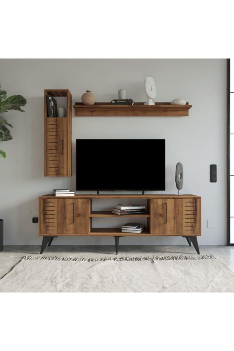 Bimossa G3520 Karla Tv Ünitesi Raflı ve Dolaplı Hat