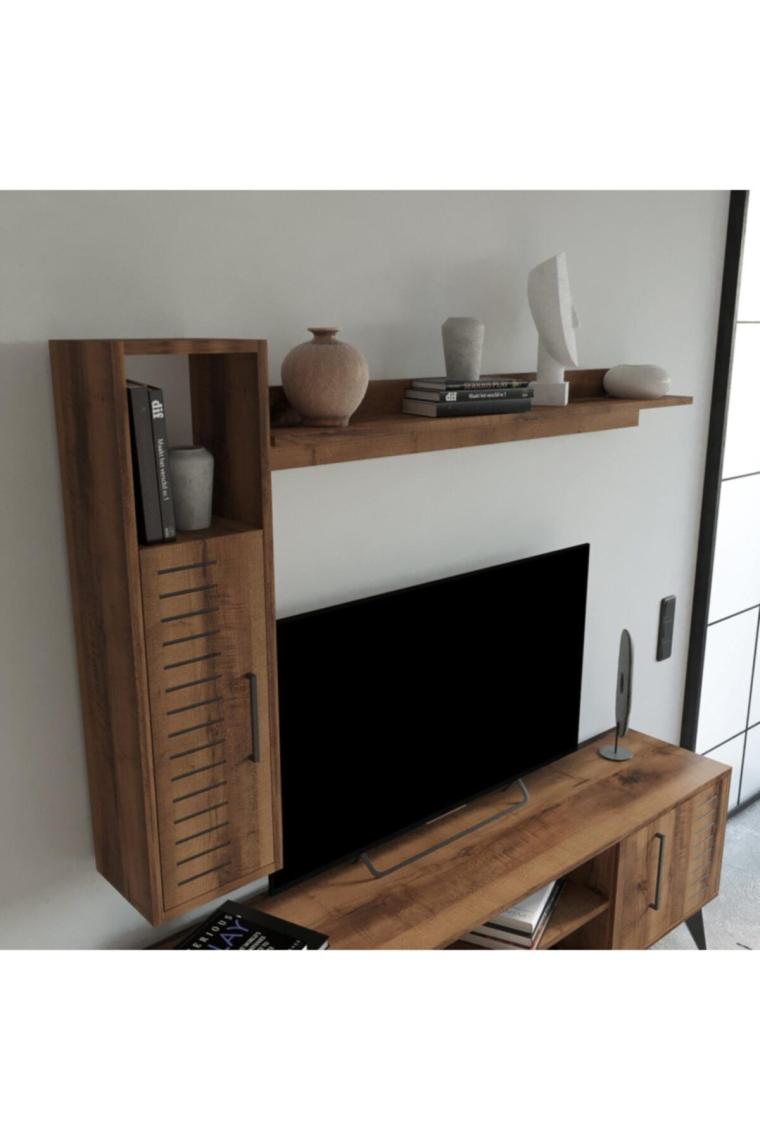 Bimossa G3520 Karla Tv Ünitesi Raflı ve Dolaplı Hat