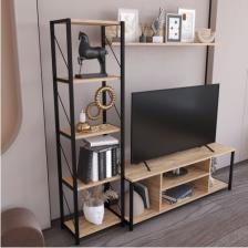 Remaks Jattebo 160 cm Tv Ünitesi Seti Yaşam Ünitesi Seti  Metal  Meşe