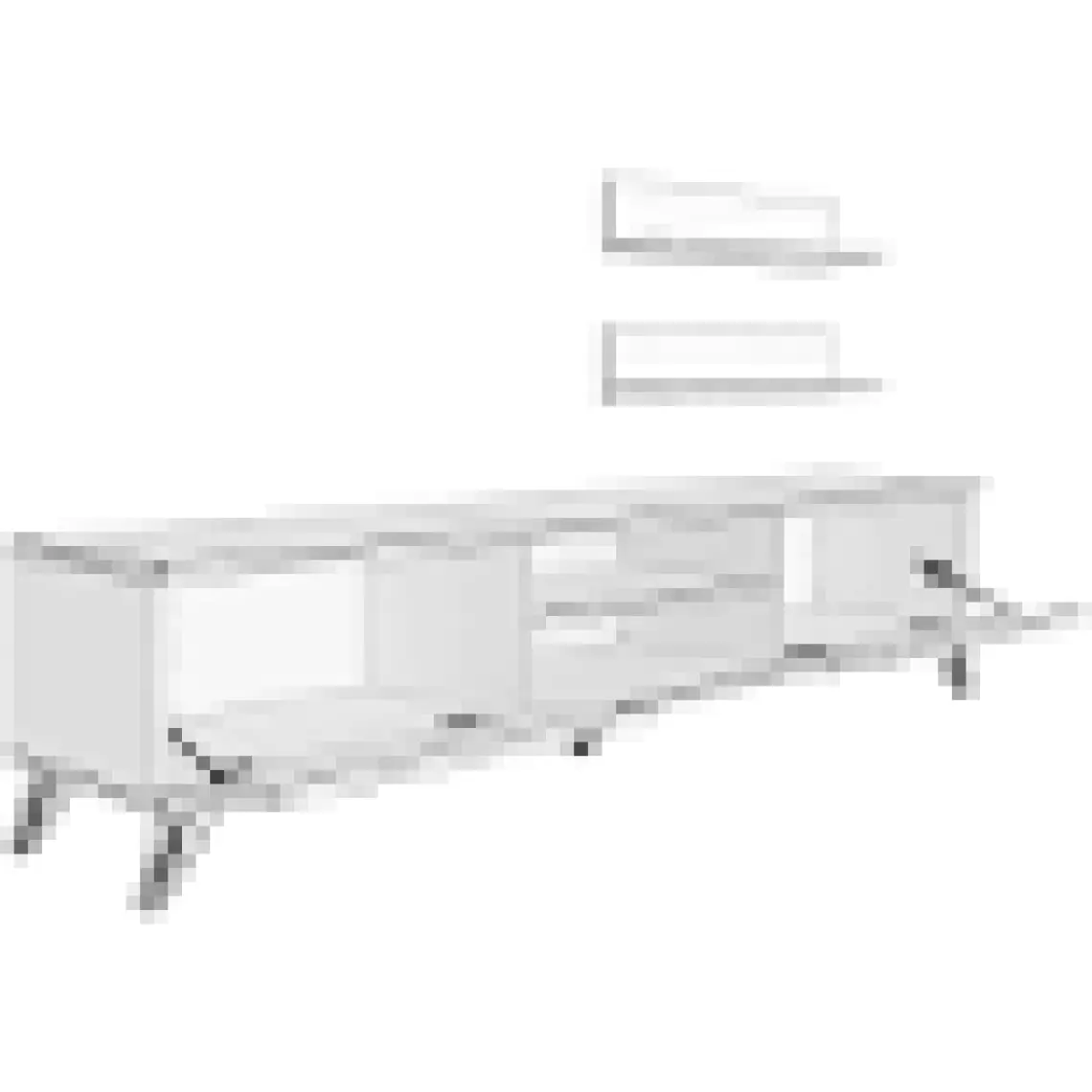 Decoraktiv Eko 4 Mdf Dvd Retro Tv Ünitesi Tv Sehpası Parlak Beyaz