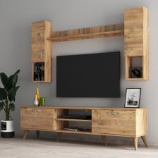 Tanmob Mega 180 Lik Kapaklı Raflı Tv Ünitesi Çam - TVU0202