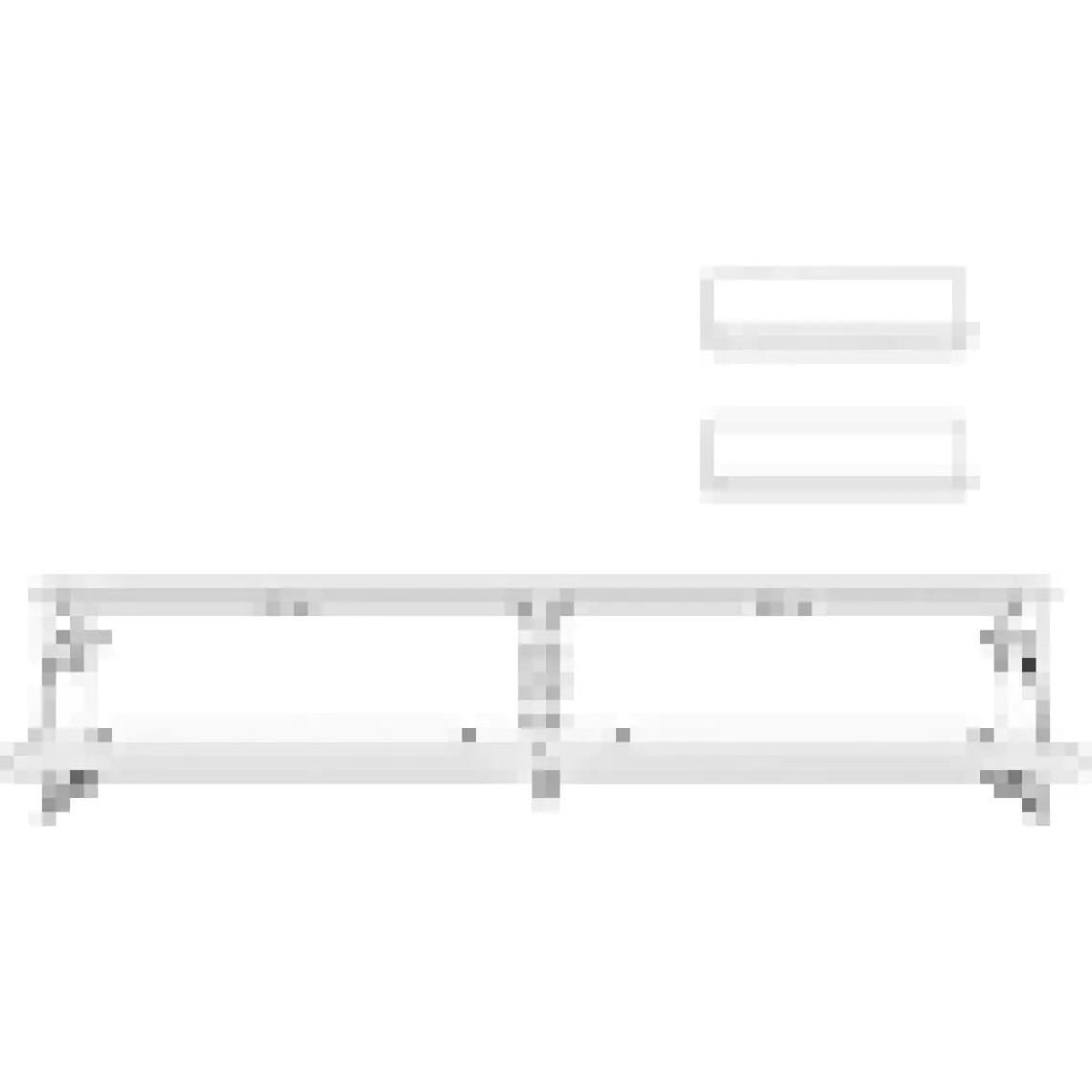 Decoraktiv Eko 4 Mdf Std Retro Tv Ünitesi Tv Sehpası Parlak Beyaz