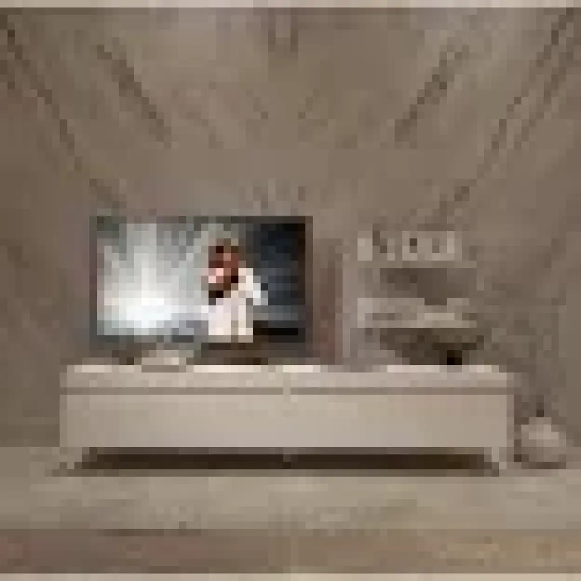 Decoraktiv Eko 4 Mdf Std Retro Tv Ünitesi Tv Sehpası Parlak Beyaz