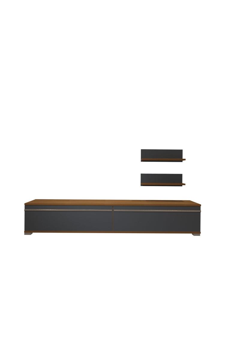 Decoraktiv Eko 4 Mdf Std Tv Ünitesi Tv Sehpası Ceviz Antrasit