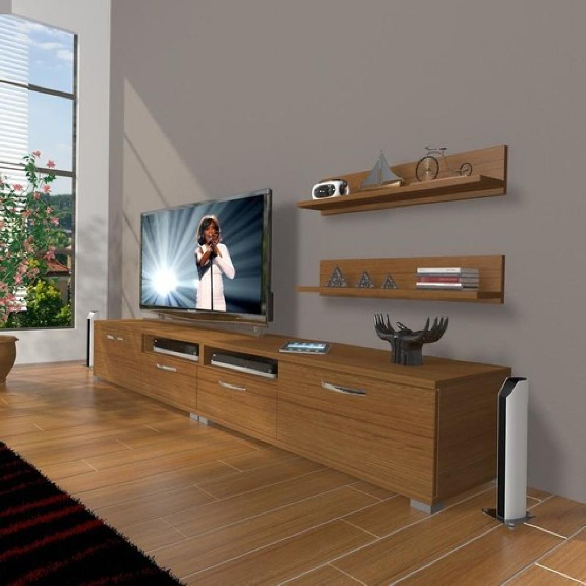 Decoraktiv Eko 220R Mdf Tv Ünitesi Tv Sehpası Naturel Ceviz