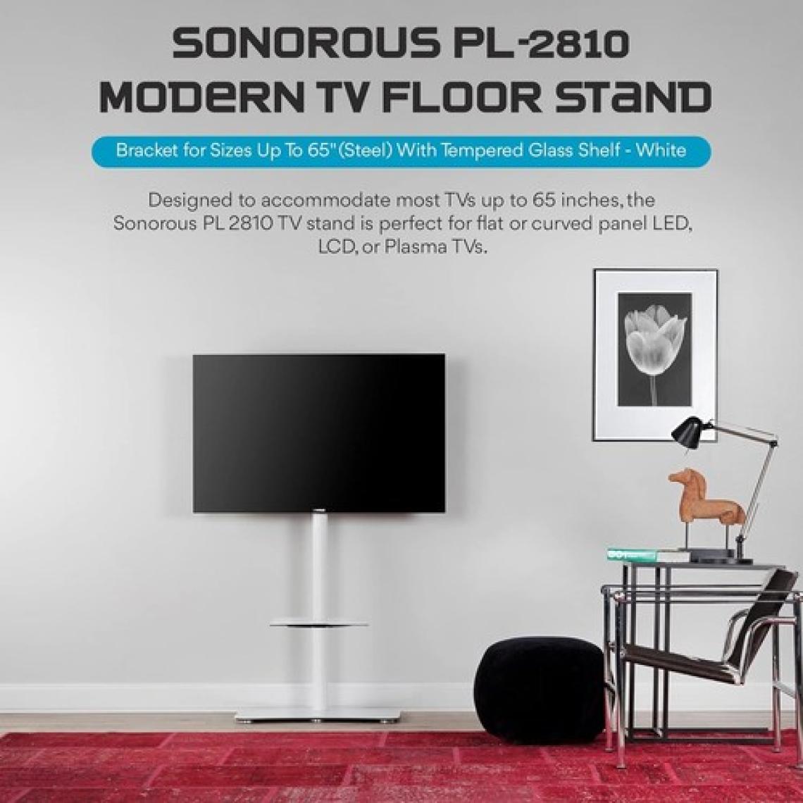 Sonorous PL 2810  Televizyon Lcd Led Monitör Tv Ünitesi 65'' İnç Beyaz