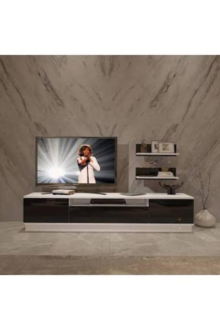 Decoraktiv Trendstyle 4s Mdf Tv Ünitesi Tv Sehpası Beyaz Siyah