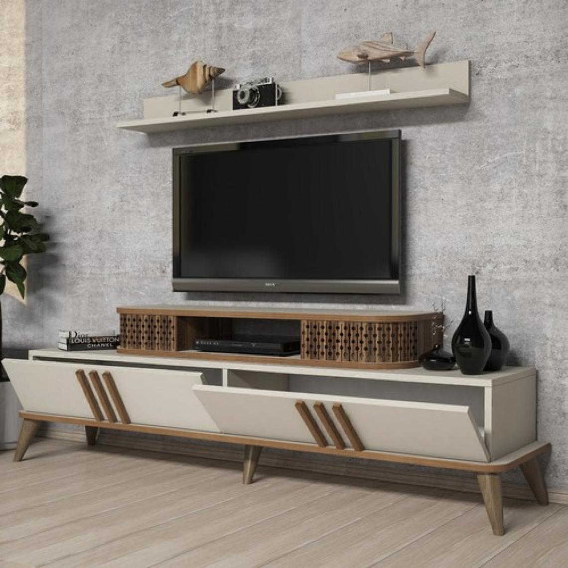 Variant Eylül Tv Ünitesi Ve Orta Sehpa Takımı - Krem