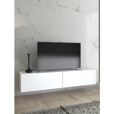 Wood'n Love Toprak 150 cm Duvara Monte Tv Ünitesi - Beyaz / Siyah