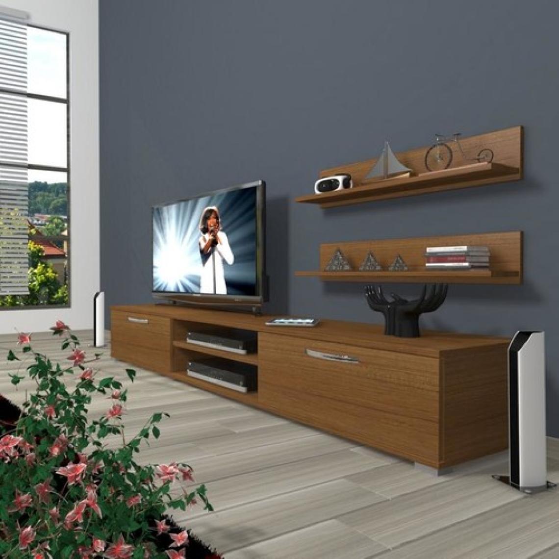 Decoraktiv Eko 4 Slm Dvd Tv Ünitesi Tv Sehpası Naturel Ceviz