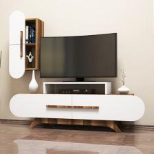Variant Rose Duvar Raflı Tv Ünitesi Ceviz-Beyaz