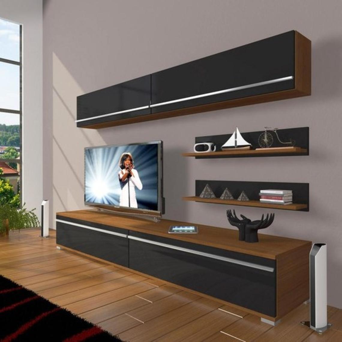 Decoraktiv Eko 5 Mdf Std Tv Ünitesi Tv Sehpası Ceviz Siyah