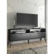 Wood'n Love Astreo 160 cm Metal Ayaklı Tv Ünitesi - Siyah / Siyah