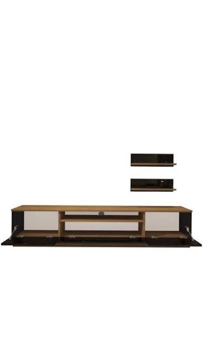 Decoraktiv Trendstyle 4s Mdf Tv Ünitesi Tv Sehpası Pera Siyah
