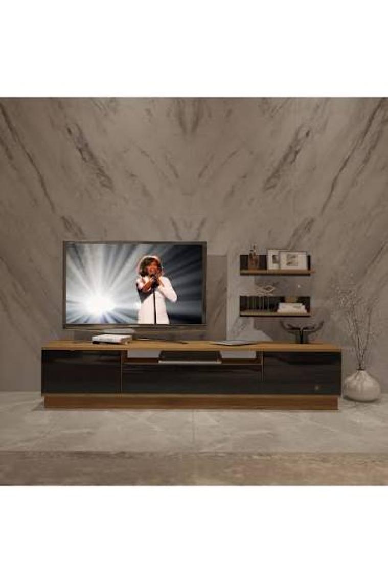 Decoraktiv Trendstyle 4s Mdf Tv Ünitesi Tv Sehpası Pera Siyah